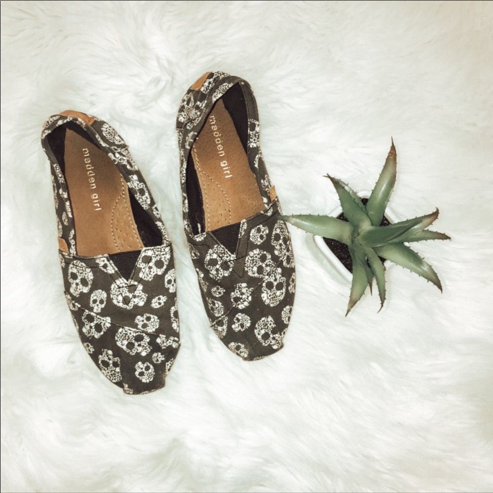 Madden Girl Skull Slip On Shoes